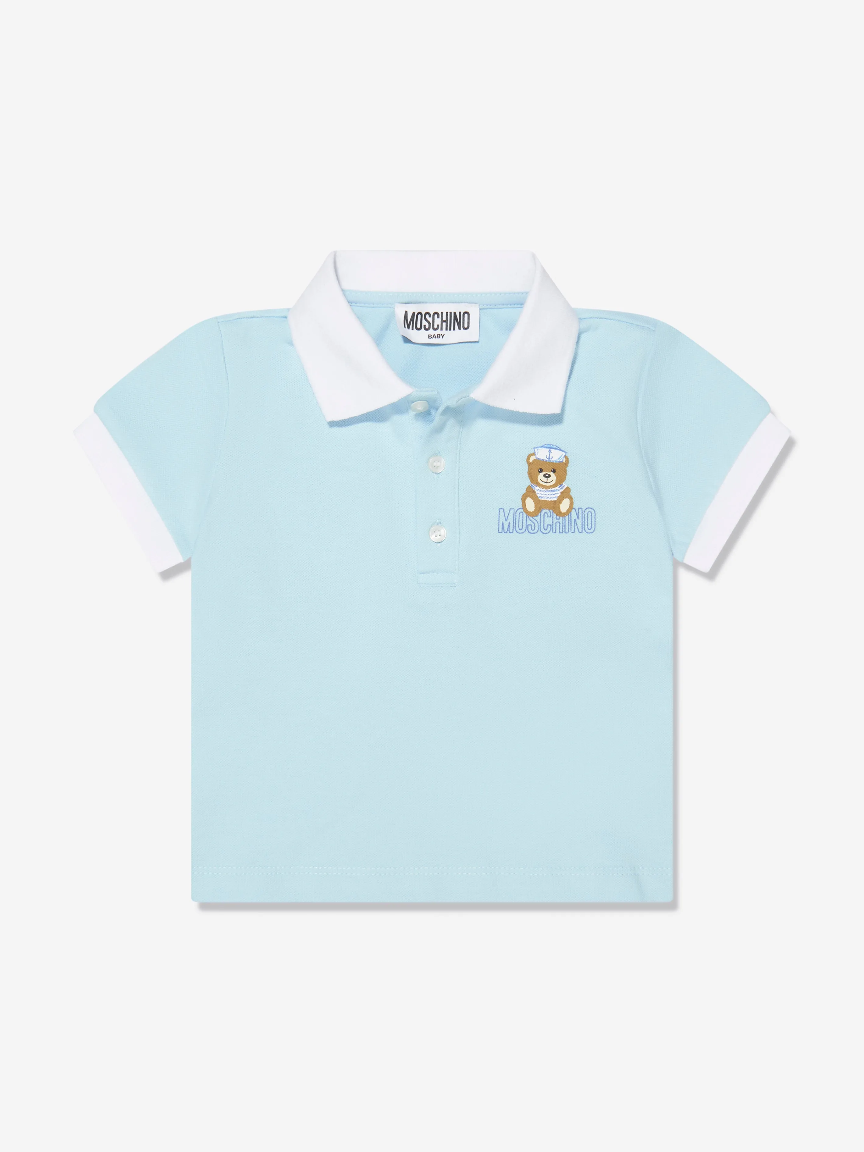 Moschino Baby Boys Polo Shirt And Shorts Set in Blue