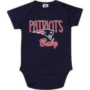 New England Patriots Baby Boy Short Sleeve Bodysuit