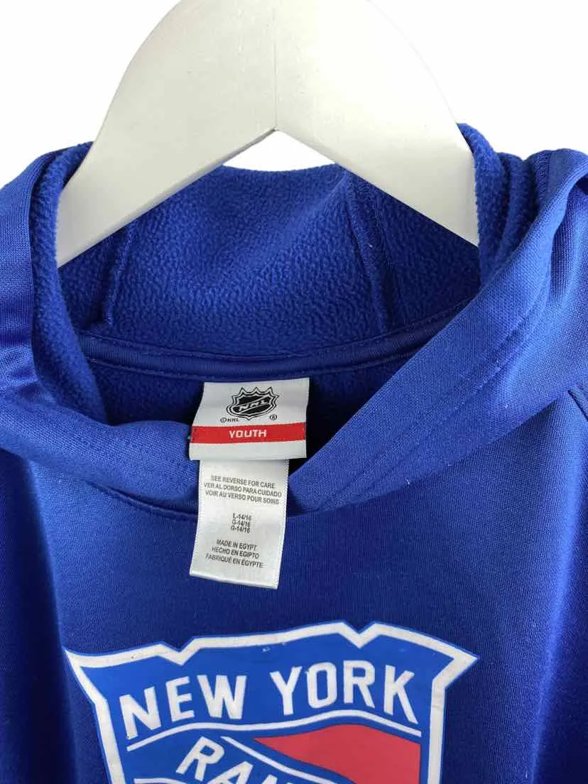 NHL, Boys' New York Rangers Sweatshirt, Cobalt, Size L (14-16)