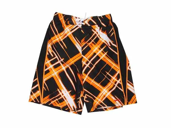 NIKE SWIM Boys' Laser Plaid Splice Volley Boardshort