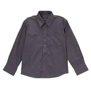 Premium Solid Cotton Blend Charcoal Shirt