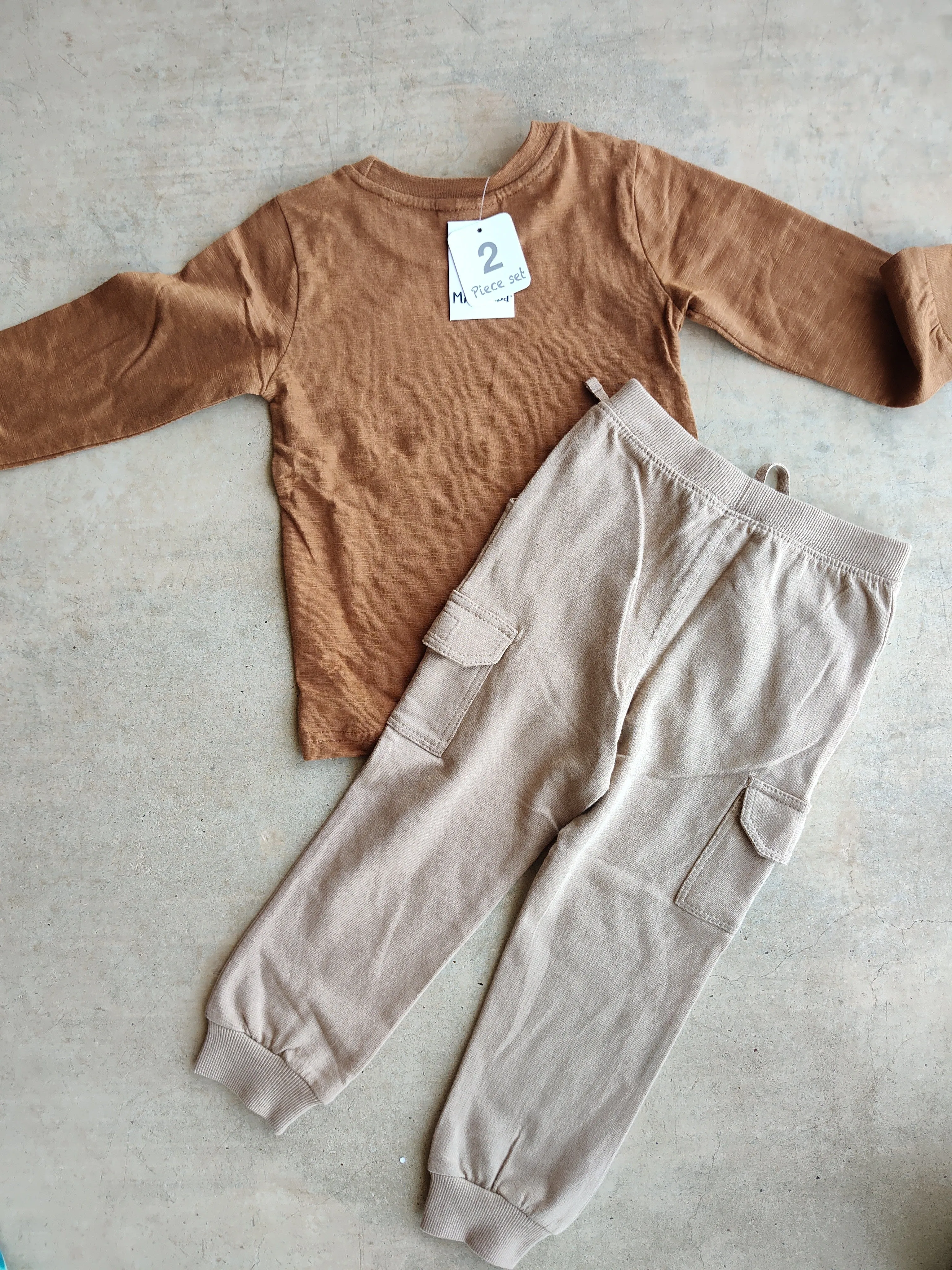 "Happy Camper" Two Piece Cargo Jogger Set