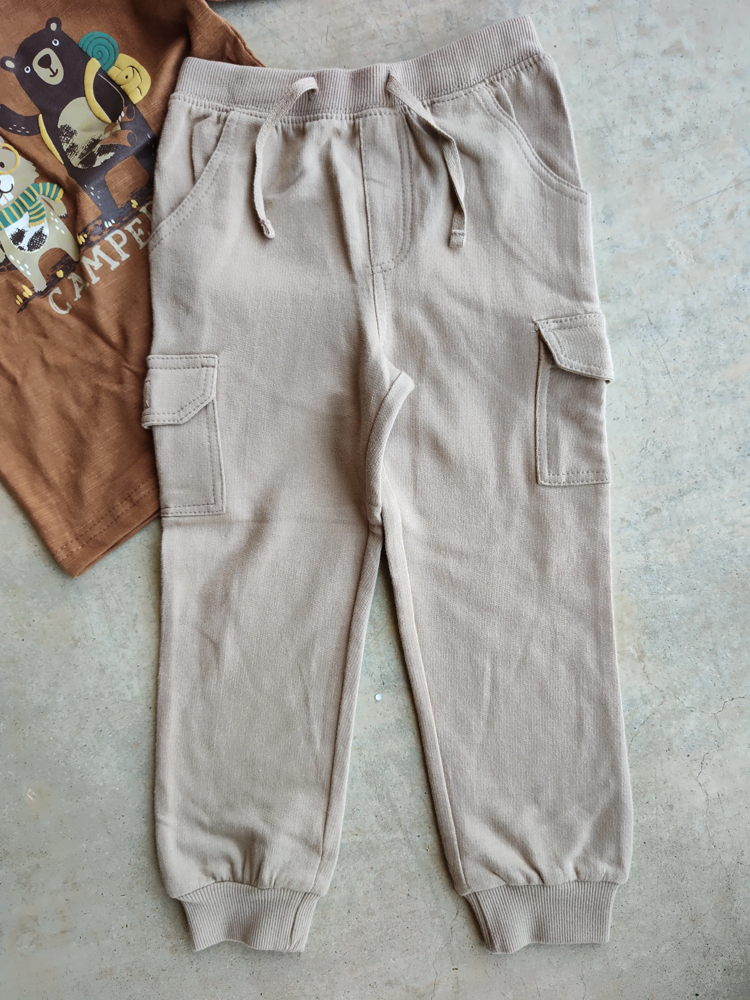 "Happy Camper" Two Piece Cargo Jogger Set