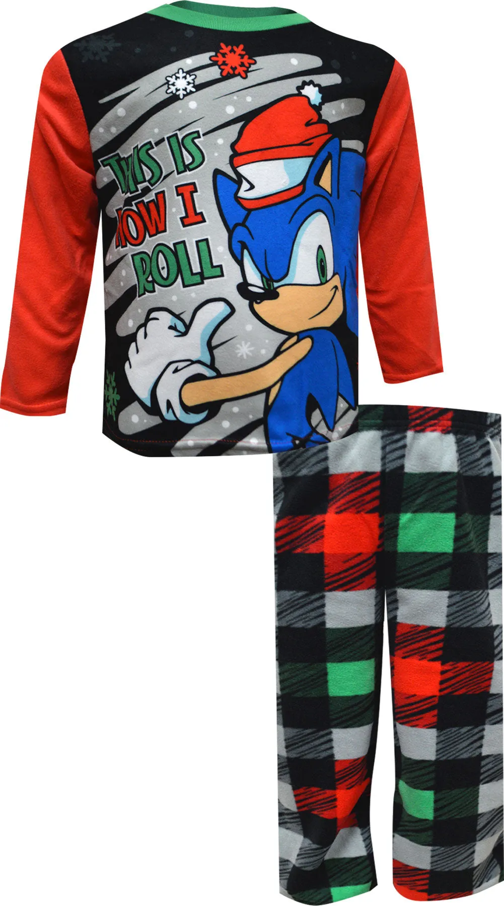 Sonic the Hedgehog Christmas Fleece Pajamas