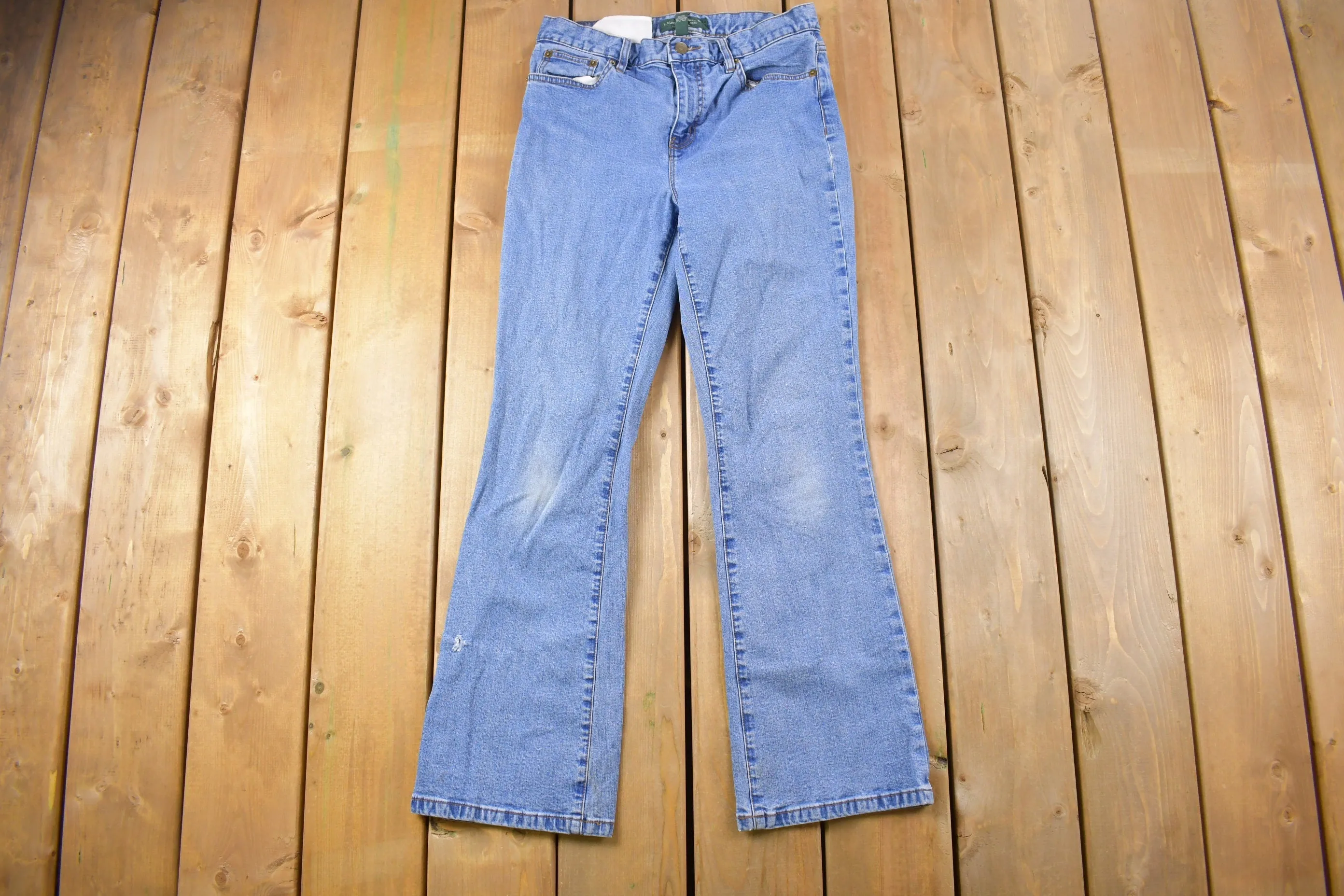 Vintage 1990's LRL Ralph Lauren Petite Blue Jeans 28 x 28