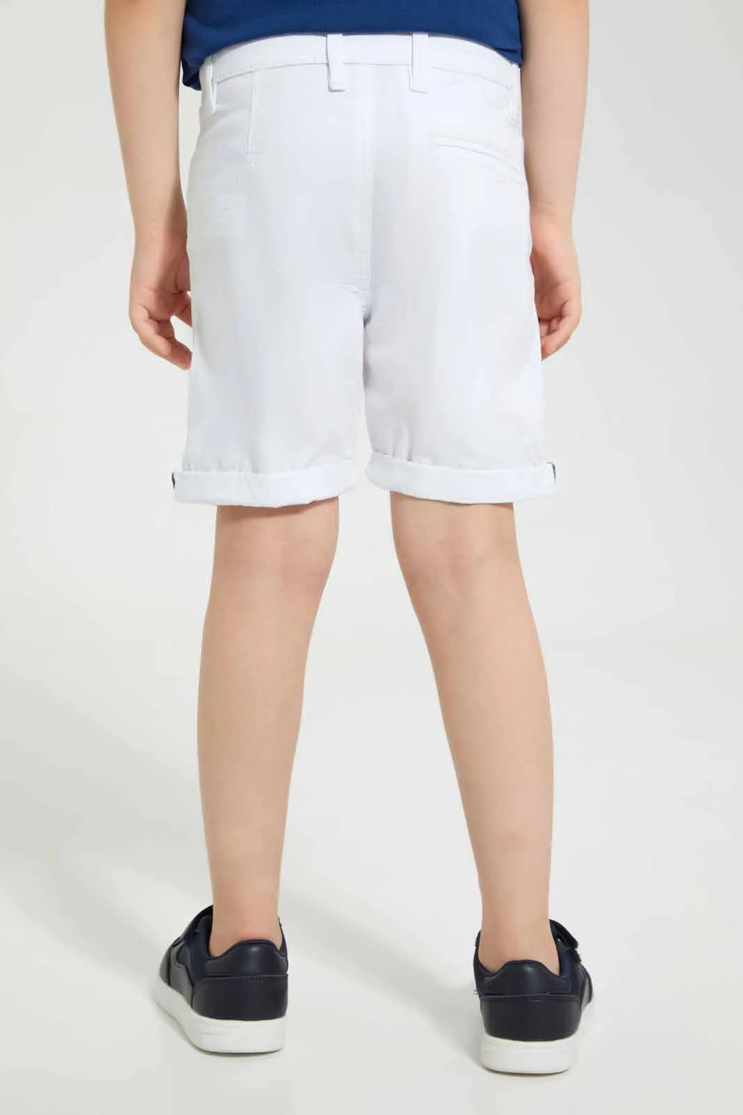 White Chino Short