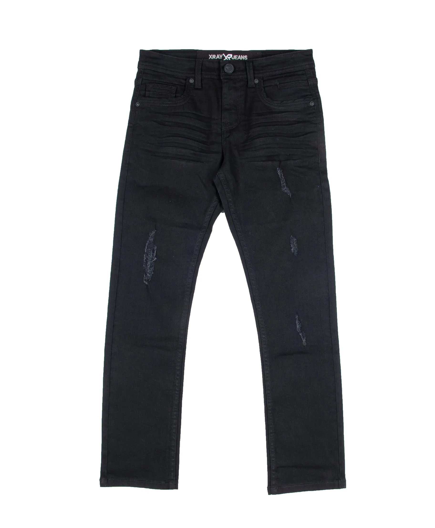 X RAY Kid's Slim Fit Distressed Denim Pants